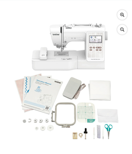 lot 61630 image: Brother PE570 Embroidery Machine with 135 Built-in Designs, Wireless Connectivity, and Artspira App Integration