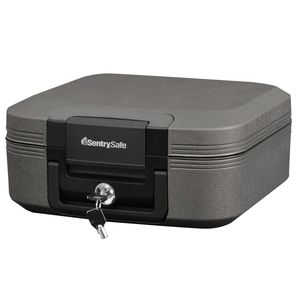 lot 61634 image: SentrySafe CHW20201 Fire and Water-Resistant Chest Safe with Key Lock  0.28 Cu. ft.