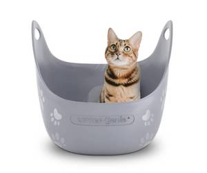 lot 61659 image: Litter Genie Cat Litter Box  Made with Flexible, Soft Plastic  Features High-Walls and Handles for Privacy and Portability