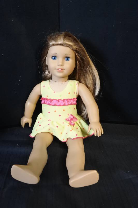 blonde blue eyed american girl doll