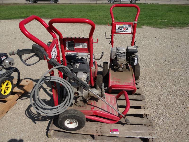 lot 1025 image: Pallet Of (3) Northstar Gas Powered Power Washer Parts Machines