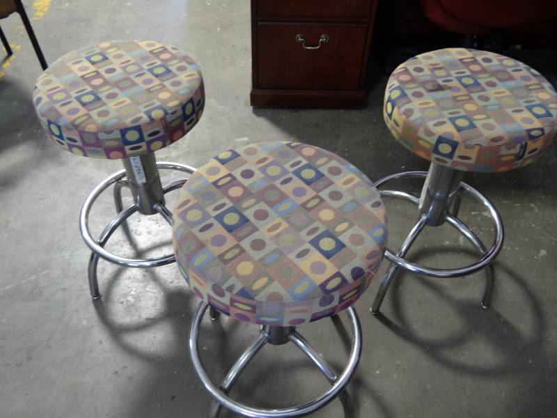 lot 1111 image: (3) Modern Design Stools