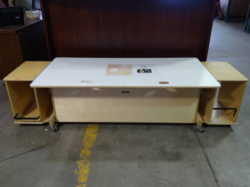 lot 1119 image: WoodLaminated Kids Kraft Table