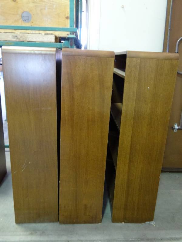 lot 1127 image: (3) Wooden Book Shelves