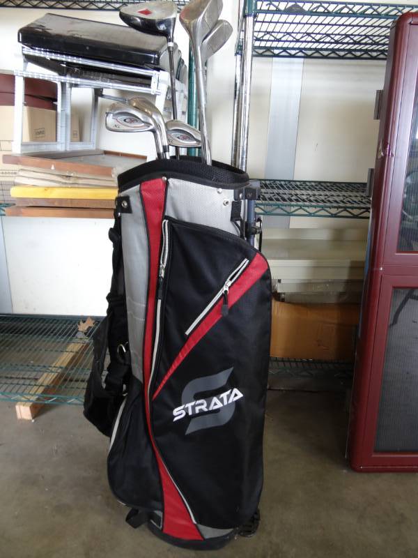 lot 1178 image: Stata Golf Bag With Clubs