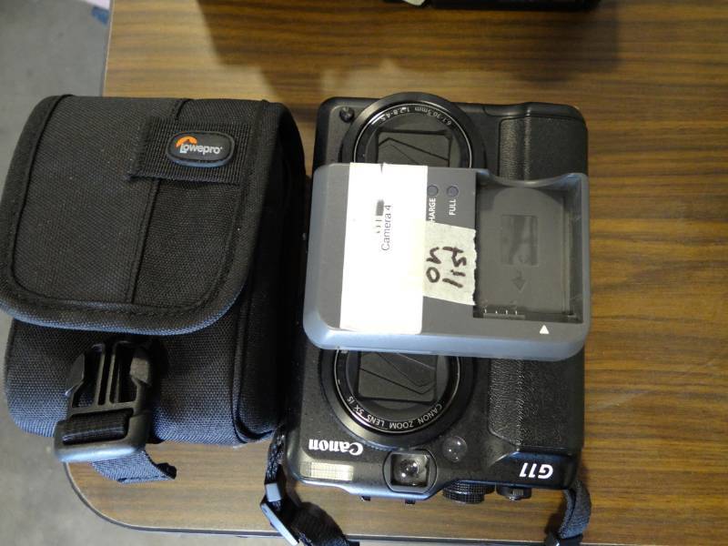 lot 1207 image: (2) Canon G11 Digital Cameras And (1) Case