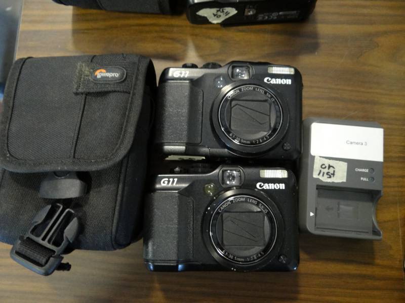 lot 1208 image: (2) Canon G11 Digital Cameras And (1) Case
