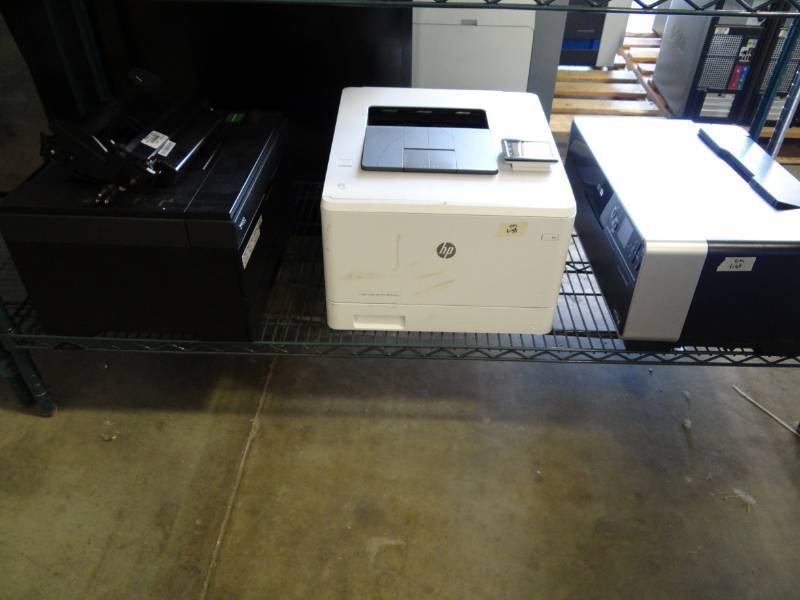 lot 1232 image: (1) Dell 2330D Printer, HP Color LaserJet Pro M452DW and Epson Stylus Photo R3000
