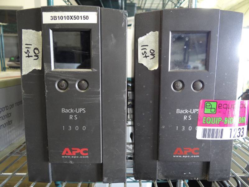 lot 1233 image: (2) APC RS1300 Battery Backups