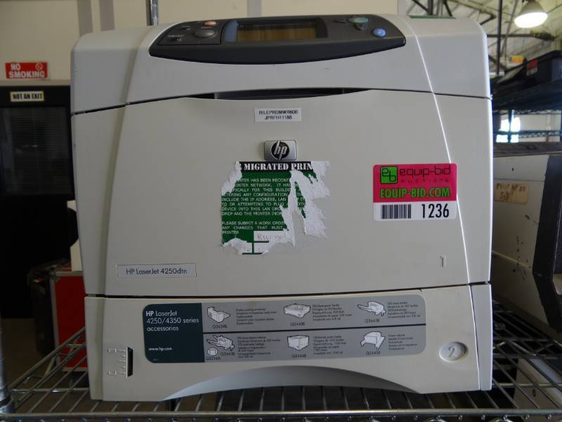 lot 1236 image: Hp LaserJet 4250DTN Printer