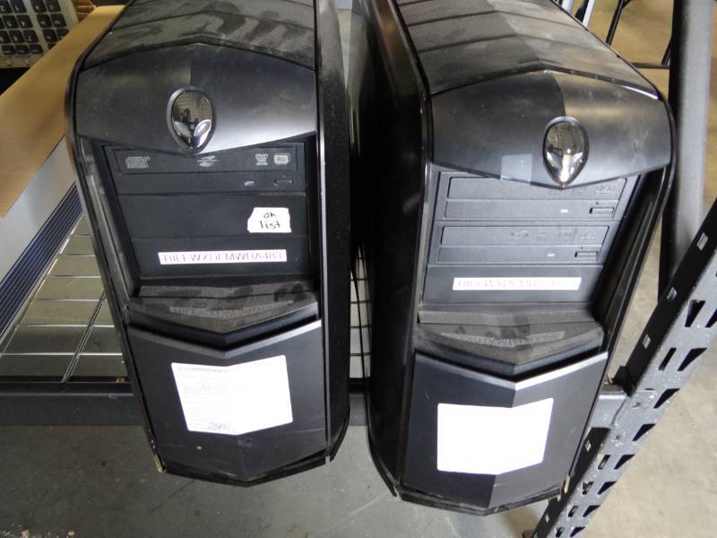 lot 1272 image: (2) Alienware CPUs