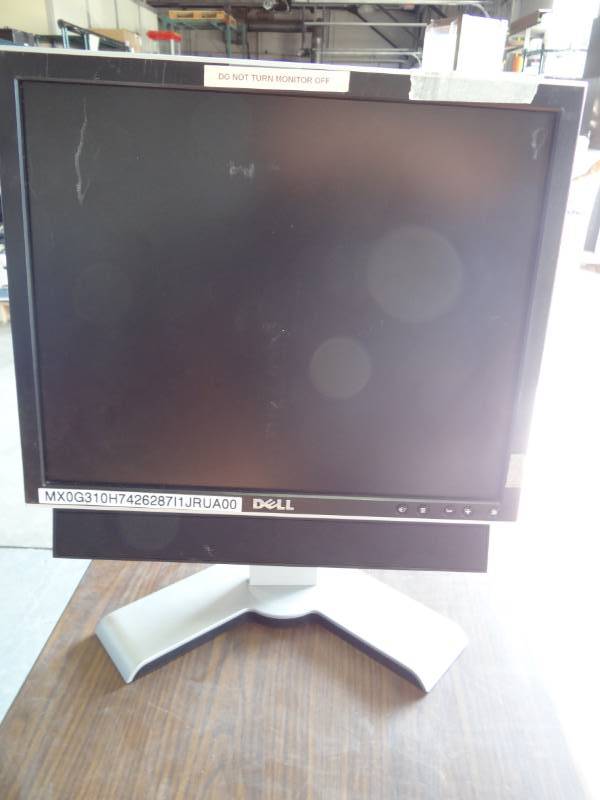 lot 1296 image: Bin Full Of Various Size Computer Monitors