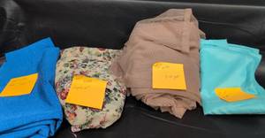 lot 135 image: Fabric Bundle - Blue, Floral, and Tulle Collection
