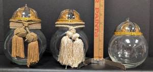 lot 138 image: Glass Display Jars with Tassels