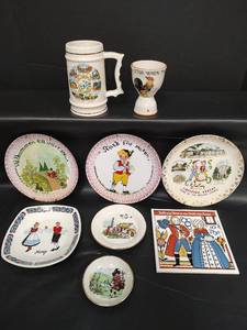 lot 156 image: Vintage Scandinavian & Irish Folk Art Ceramics Collection and More