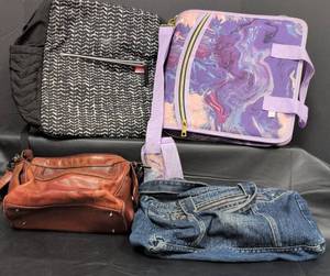 lot 252 image: Assorted Handbags, Diaper Bag and School Organizer
