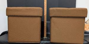 lot 254 image: Collapsible Storage Ottomans