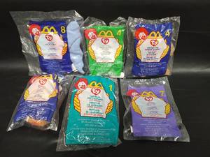 lot 307 image: Vintage McDonalds Promotional TY Beanie Babies - Sealed