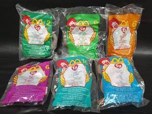 lot 308 image: Vintage McDonalds TY Beanie Baby Collection - Sealed Promotional Toys