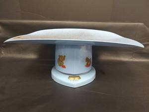 lot 344 image: Mid-Century Blue Baby Scale with Decorative Animals