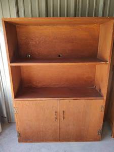 lot 432 image: Wood Display Cabinet