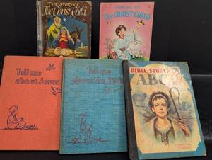 lot 458 image: 1950s Religious Childrens Book Collection - The Christ Child Stories