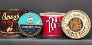 lot 465 image: Classic Tobacco Tin Collection - Briggs, Doll Rich, Flying Dutchman