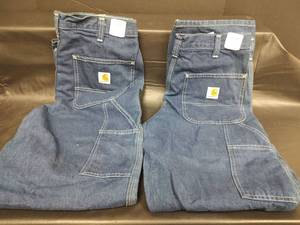 lot 577 image: New Two Pairs - Carhartt Dungaree Fit Work Jeans 3032