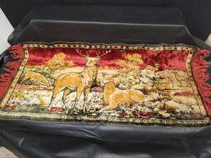 lot 582 image: Traditional Deer Tapestry 42 x 18 12