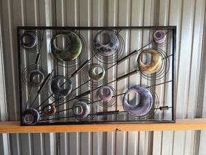 lot 817 image: Mid-Century Modern Metal Wall Art Sculpture