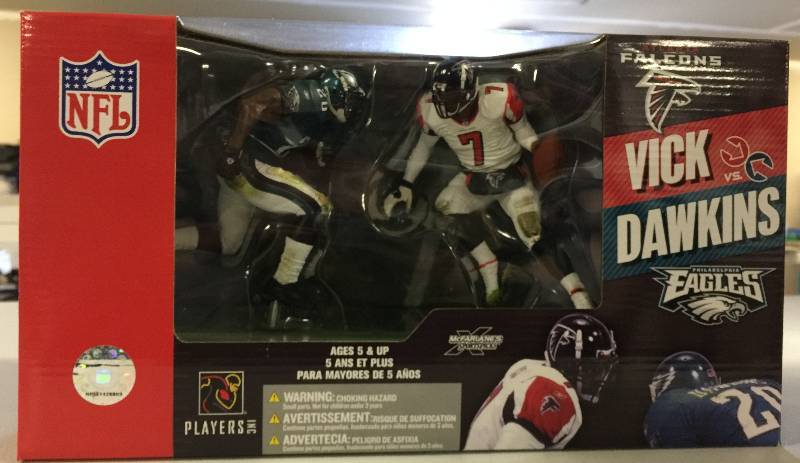 MCFARLANE NFL MICHAEL VICK VS BRIAN DAWKINS 2 PACK BOX SET