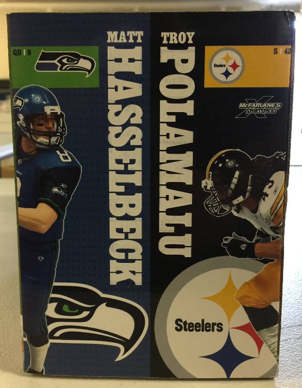 : McFarlane Toys NFL 2-Pack Troy Polamalu and Matt Hasselbeck :  Sports & Outdoors