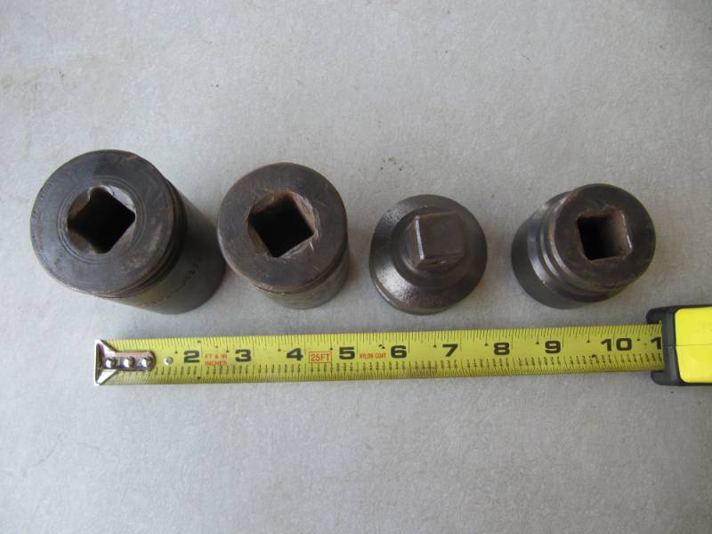 lot 142 image: LOT OF SOCKETS (6) POINT PROTO 1 716  & 1  34 DRIVE  ,  1 14    GP & 1  TO 34 REDUCER (SHOP TOOLS)