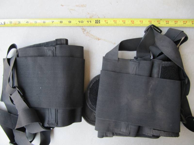 lot 171 image: 1 LARGE AND 1 X-LARGE BACK SUPPORTS FOR LIFTING