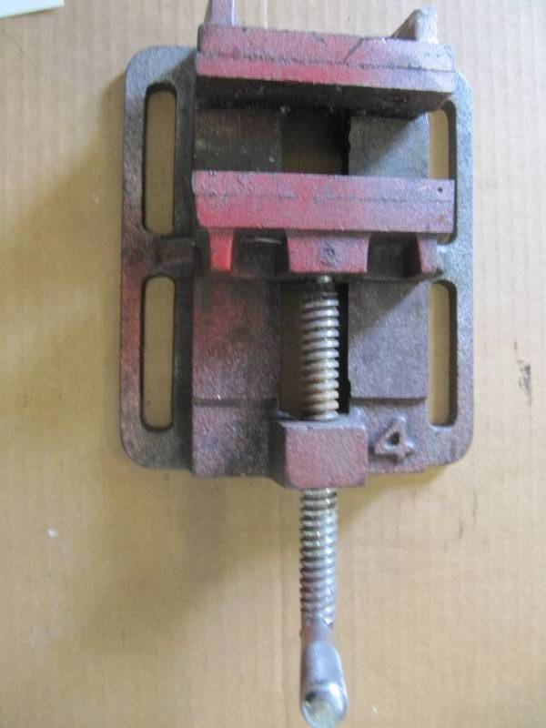 lot 203 image: 8  L DRILL PRESS -VICE & BASE (SHOP TOOLS)
