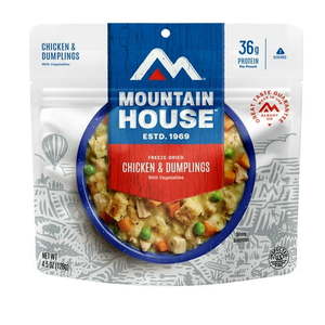 lot 5019 image: Mountain House Chicken & Dumplings  Freeze-Dried Camping & Backpacking Food  2-Serving
