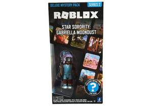 lot 5028 image: Roblox Deluxe Mystery Pack Action Figure Series 1 - Includes Exclusive Virtual Item (Choose Figure) (Star Sorority Gabriella Moondust)