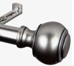 lot 6271 image: Rod Desyne Jaylin 34 In Adjustable Curtain Rod - SATIN NICKEL ONE SIZE