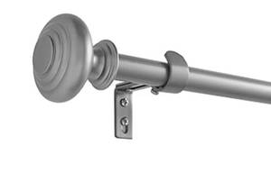 lot 6274 image: Eclipse Townsend 1 In Adjustable Curtain Rod SMOKE ONE SIZE