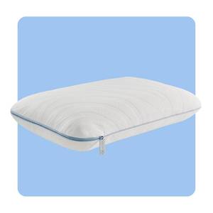 lot 65458 image: SEALY Dreamlife Queen Size Memory Foam Cooling Surface Guard Technology, Removable Machine-Washable Cover, 1 Year Warranty, White Pillow