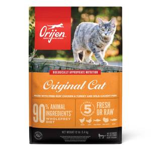 lot 65497 image: ORIJEN Grain Free High Protein Premium Dry Cat Food Original Recipe 12lb Bag