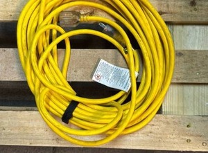 lot 2 image: 50ft Yellow Extension Power Cord