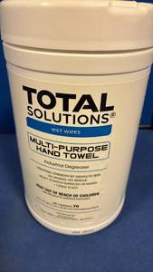 lot 1102 image: Total Solutions Multi-Purpose Industrial Hand Towel Wipes - 70 Count