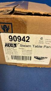 lot 1106 image: Vollrath Super Pan 3 Stainless Steel Steam Table Pan - 6 Pack