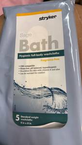 lot 21 image: Stryker Sage Bath Full-Body Washcloths - 4 packs of 5