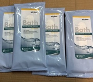 lot 27 image: Stryker Sage Bath Hygienic Full-Body Washcloths - Pack of 5