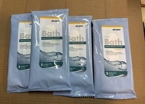 lot 30 image: Stryker Sage Bath Hygienic Full-Body Washcloths - Pack of 5