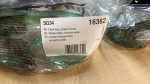 lot 34 image: New KleenGuard Safety Goggles with Green Frame