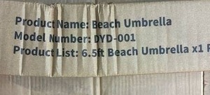 lot 1006 image: Beach umbrella.