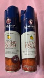 lot 1013 image: Guardsman Lemon Fresh Wood Furniture Clean & Polish 2 pack